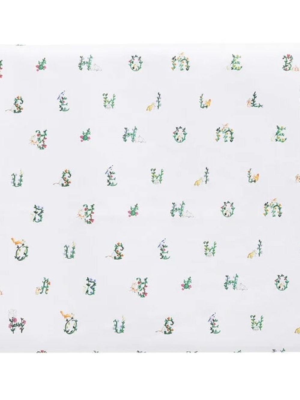 Hill House Alphabet Crib Sheet NWOT